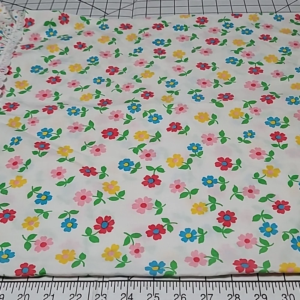 Vintage Royal Cannon Flower Confetti Pillow‎ Case 70s Preloved #1